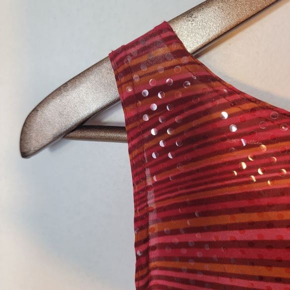 SEXY slinky 70s style red sequined cowl neck dress - Picture 6 of 9